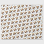 kerstfeest Pembroke Welsh Corgi (red1) Fun Cadeaupapier (Vlak)