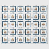 kerstfeest Pembroke Welsh Corgi (red1) Fun Cadeaupapier (Vlak)