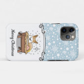 kerstfeest Pembroke Welsh Corgi (red1) Fun Case-Mate iPhone Case (Achterkant (horizontaal))
