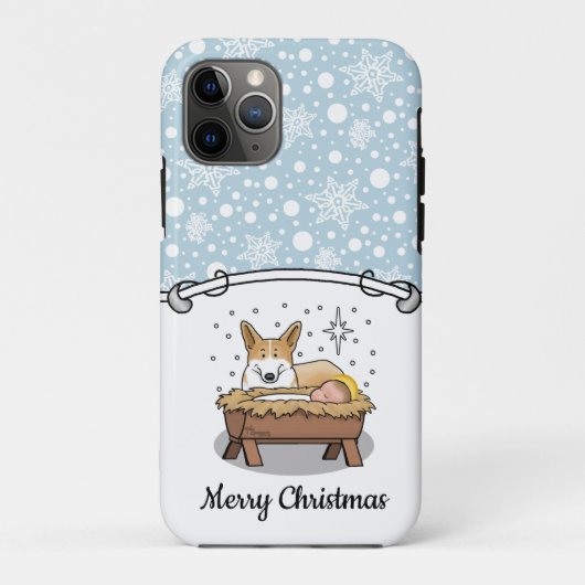 kerstfeest Pembroke Welsh Corgi (red1) Fun Case-Mate iPhone Case (Achterkant)