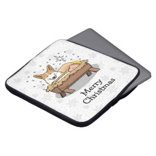 kerstfeest Pembroke Welsh Corgi (red1) Fun Laptop Sleeve