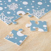 kerstfeest Pembroke Welsh Corgi (red1) Fun Legpuzzel (Zijkant)
