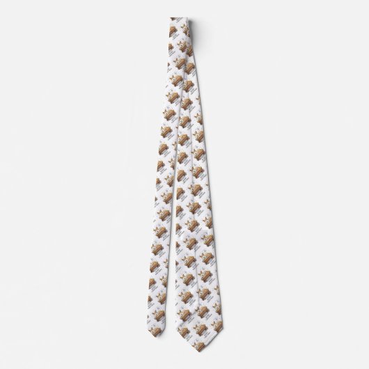 kerstfeest Pembroke Welsh Corgi (red1) Fun Stropdas (Achterkant)