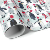 KERSTFEEST PENGUIN PARTY CADEAUPAPIER (Rol Hoek)