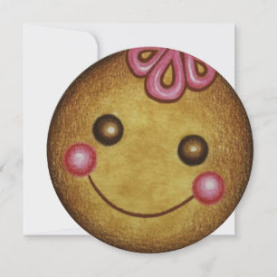 Kerstfeest peperkoek Cookie Uitnodigingen