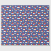 Kerstfeest pet inpakpapier (Vlak)