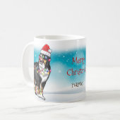 Kerstfeest Pet Kerst Sint-Bernard Lover Koffiemok (Voorkant links)