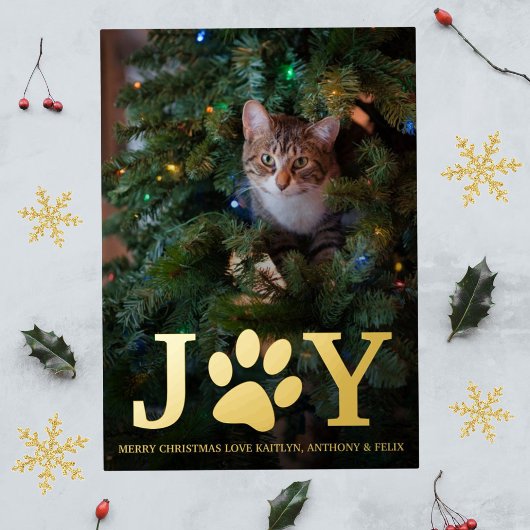kerstfeest | Pet Photo Real Folie Folie Feestdagen Briefkaart