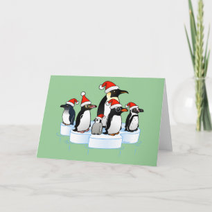 Kerstfeest Pinguïn Feestdagen Kaart