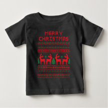 KERSTFEEST PIXEL ART STIJL T-Shirt