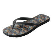 Kerstfeest Poodelhond Teenslippers (Schuin)