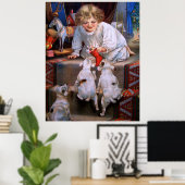 kerstfeest poster (Thuiskantoor)