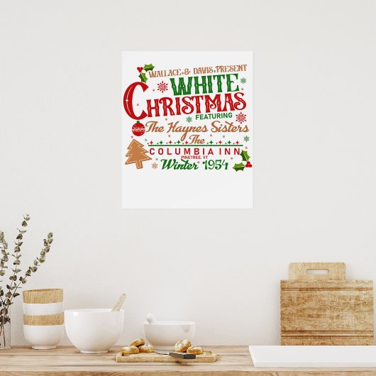 kerstfeest poster (Keuken)