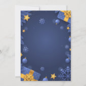 Kerstfeest Poster Sjabloon Kaart (Achterkant)