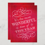 Kerstfeest Prachtige tijd van het jaar Kaart (Voorkant / Achterkant)