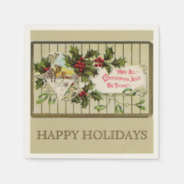 Kerstfeest Prettige feestdagen Servetten