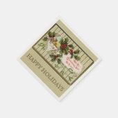 Kerstfeest Prettige feestdagen Servetten (Hoek)