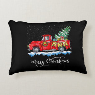 kerstfeest Red Truck Old Fashioned Ch Accent Kussen