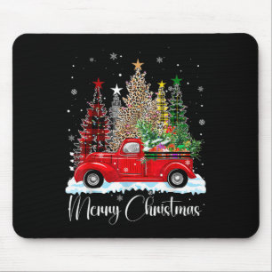 kerstfeest Red Truck Old Fashioned Ch Muismat