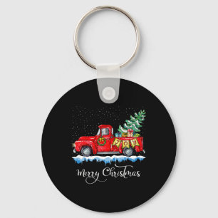 kerstfeest Red Truck Old Fashioned Ch Sleutelhanger