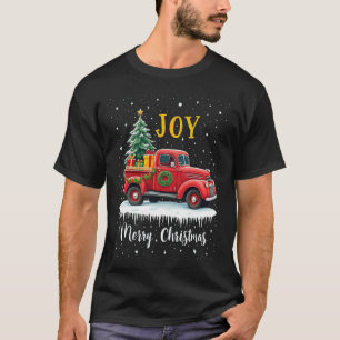 kerstfeest Red Truck Old Fashioned Ch T-shirt