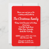 Kerstfeest rendieren komen in uitnodigingen (Achterkant)