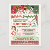Kerstfeest Retro 1950s Midcentury Xmas Humor Feestdagenkaart (Voorkant)