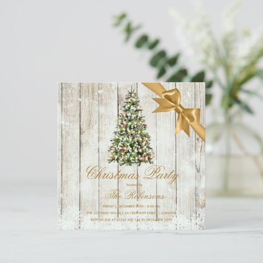 kerstfeest | Robuust en goudlint Kaart (Staand voorkant)