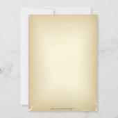 Kerstfeest rode ballen uitnodiging (Achterkant)