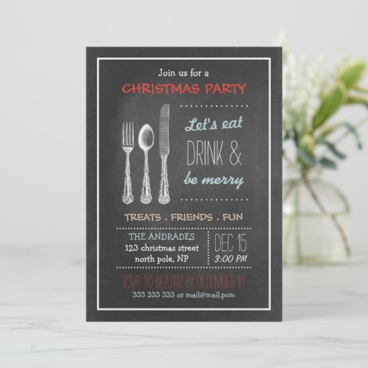 kerstfeest Rode Blauw Wit Kaart (Staand voorkant)