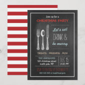  kerstfeest Rode Blauw Wit Kaart (Voorkant / Achterkant)