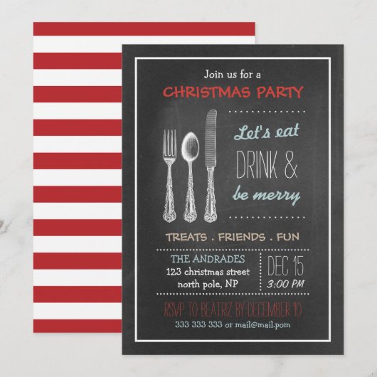  kerstfeest Rode Blauw Wit Kaart (Voorkant / Achterkant)