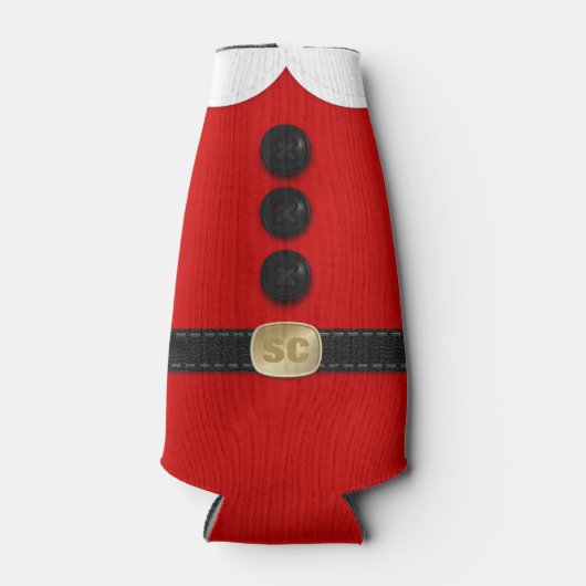 Kerstfeest Rode Elf kostuum Kerstmis in juli Flesjeskoeler (Voorkant)