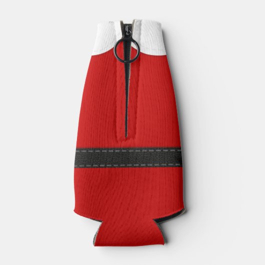 Kerstfeest Rode Elf kostuum Kerstmis in juli Flesjeskoeler (Achterkant)