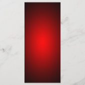 Kerstfeest rode gouden ballen diner menu (Achterkant)