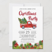 Kerstfeest  Rode kerstfeestdag Kaart (Voorkant)