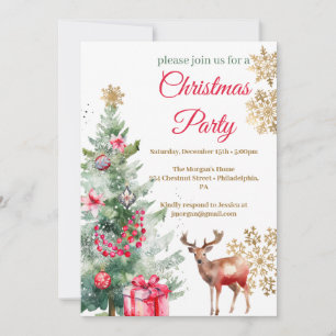 Kerstfeest Rode Poinsettia Kaart