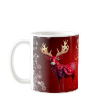 Kerstfeest Rode rendieren Winter Feestdagen