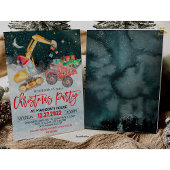 Kerstfeest Rode Vrachtwagen Gift Bouw Geboorte Kaart