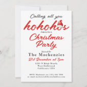 Kerstfeest roept iedereen naar Ho Hos Kaart (Voorkant)