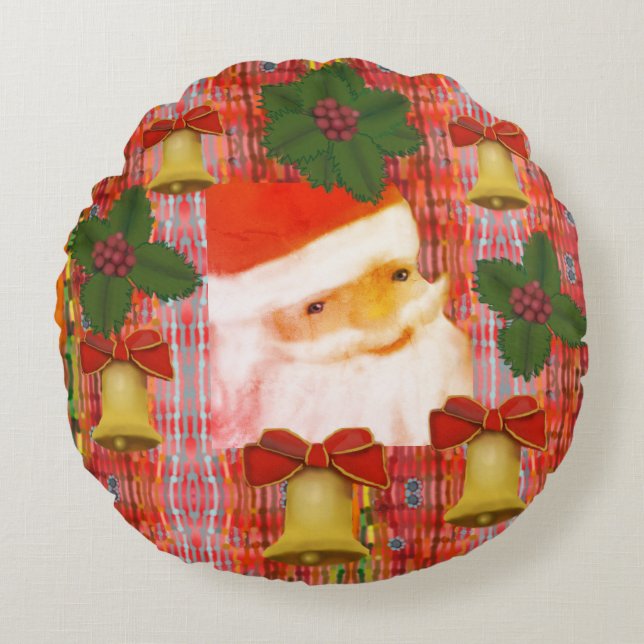 kerstfeest rond kussen (Voorkant)