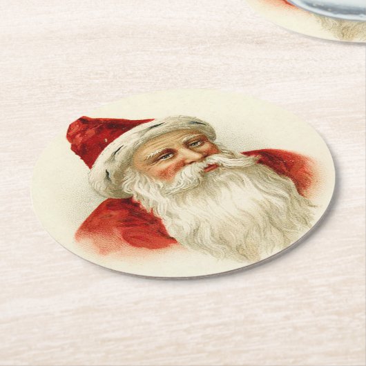  kerstfeest ronde kartonnen onderzetter (Gebogen)