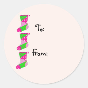  kerstfeest ronde sticker