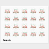 Kerstfeest Ronde Sticker (Vel)