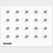 kerstfeest ronde sticker (Vel)