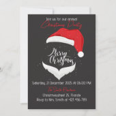 Kerstfeest Rood Hoed Feest Vieren Kaart (Voorkant)