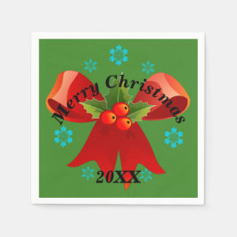 Kerstfeest (Rood kerstlint) Servet