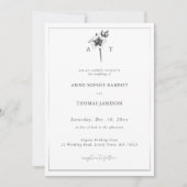 Kerstfeest Roos Crest Elegant Moderne Winterbruilo Kaart (Voorkant)