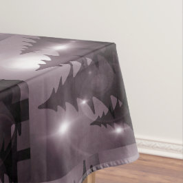 Kerstfeest Roze Bomen Vakantie Winter Elegant Tafelkleed