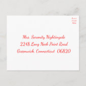 Kerstfeest RSVP Red Green Santa Holiday Uitnodiging Briefkaart (Achterkant)